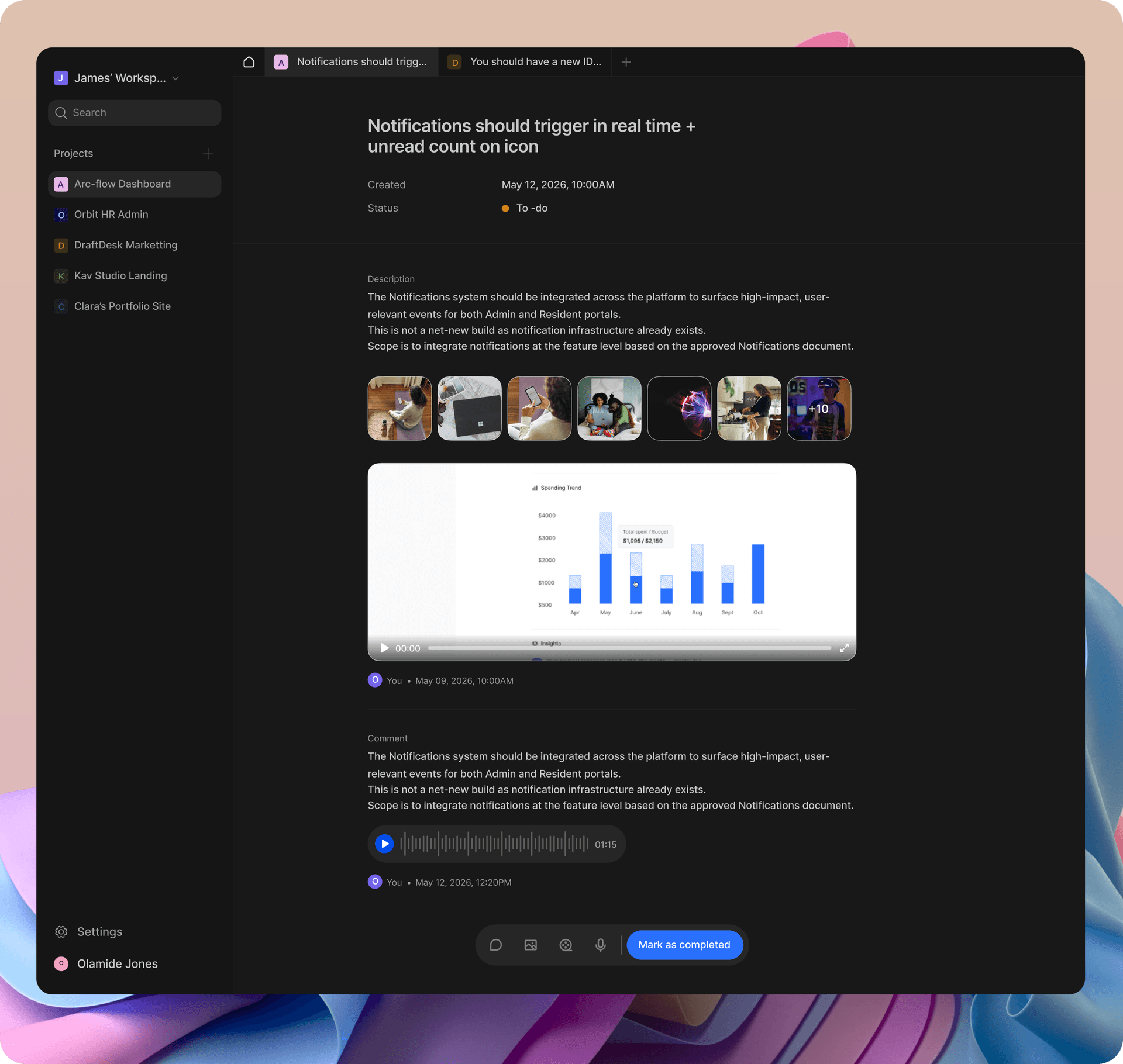 Track every piece of feedback